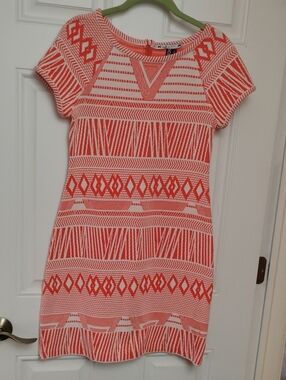 Yoana Baraschi Coral Patterned Knit Dress